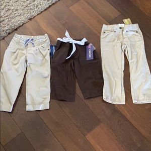 Girls NWT size 4/4t short, capri & pants